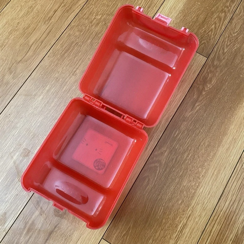 Sanrio 2015 Hello Kitty Pink Plastic Storage Carrying Case